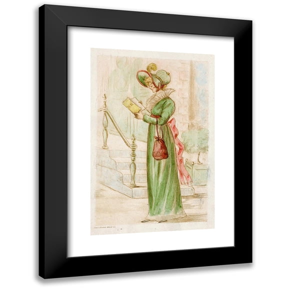 Henri Boutet 11x14 Black Modern Framed Museum Art Print Titled - 1905 Nineteenth Century Female Modes (1908)