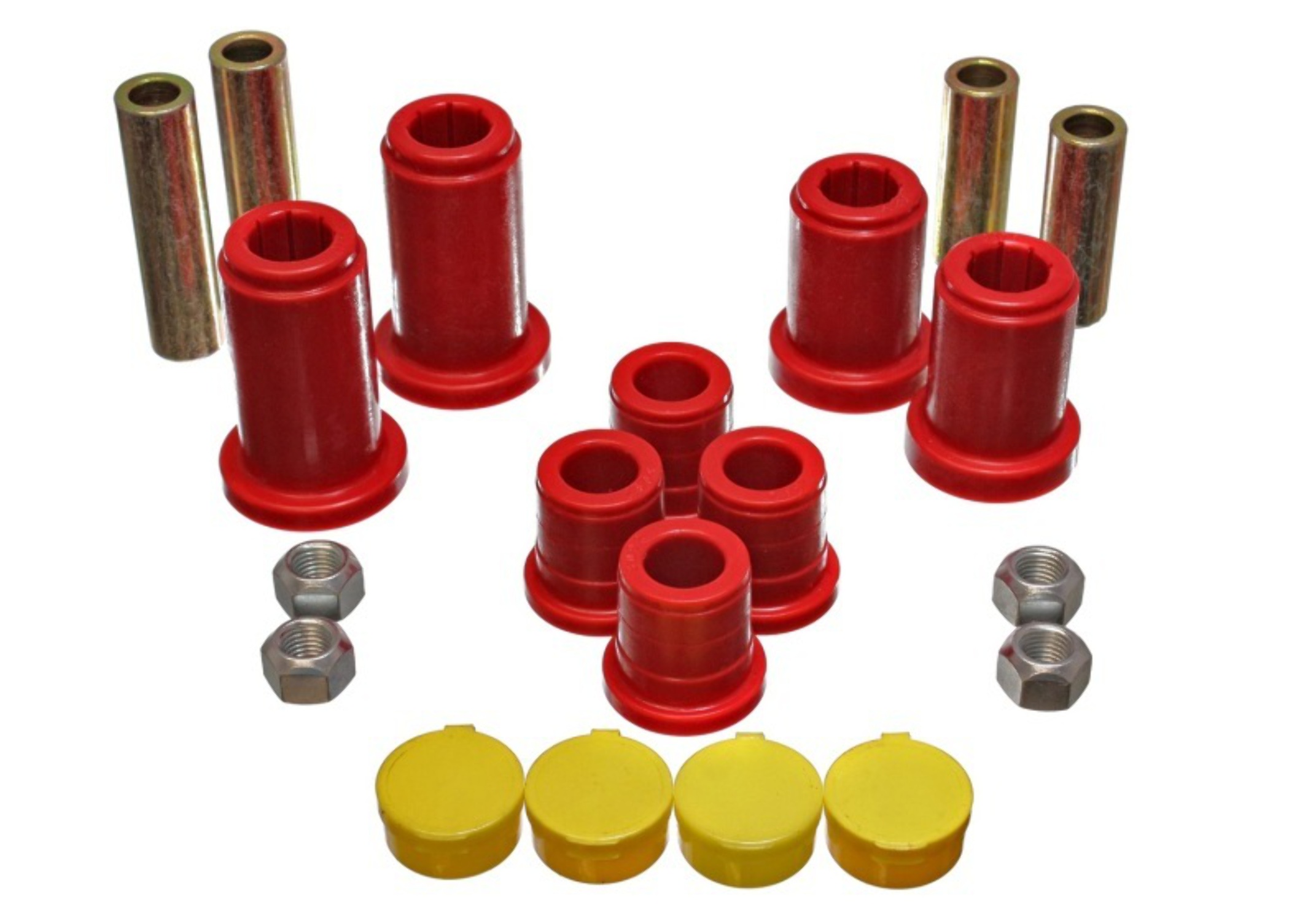 Energy Suspension 98-99 Tahoe/Yukon/Denali / 98-95 K5 Blazer 4WD Red Front End C/A Bushing Set Fits select: 1998-1999 CHEVROLET TAHOE, 1998-1999 CHEVROLET SUBURBAN