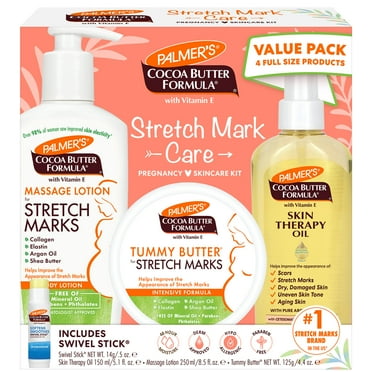 Palmer's Cocoa Butter Pre-Natal Care Kit: Targets Stretch Marks, Scars, Dry Skin.