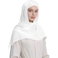 thumbnail image 5 of Women Premium Hijab Head Scarf Lightweight Shimmer Scarves Crepe Wedding Shawls Shiny Wraps for Evening Dresses, 5 of 5