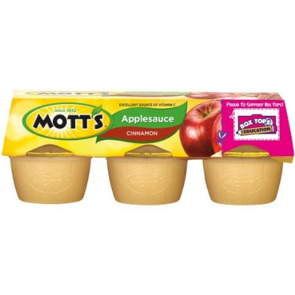 Mott's Apple Sauce - Cinnamon (6 X 4 Ounce)
