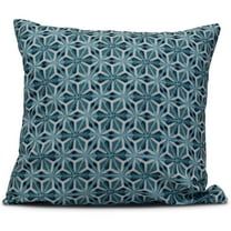Simply Daisy Water Mosaic Geometric Print Outdoor Pillow