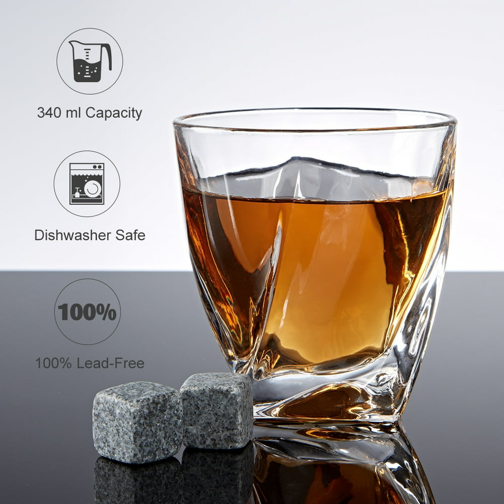 2020 New Whiskey Glasses, Set of 9 Tumblers for Drinking Scotch