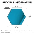 thumbnail image 4 of 36 pieces DIY wall stickers acrylic mirror sticker set suitable for hexagonal mirror wall stickers for living room bedroom decorationblue, 4 of 5