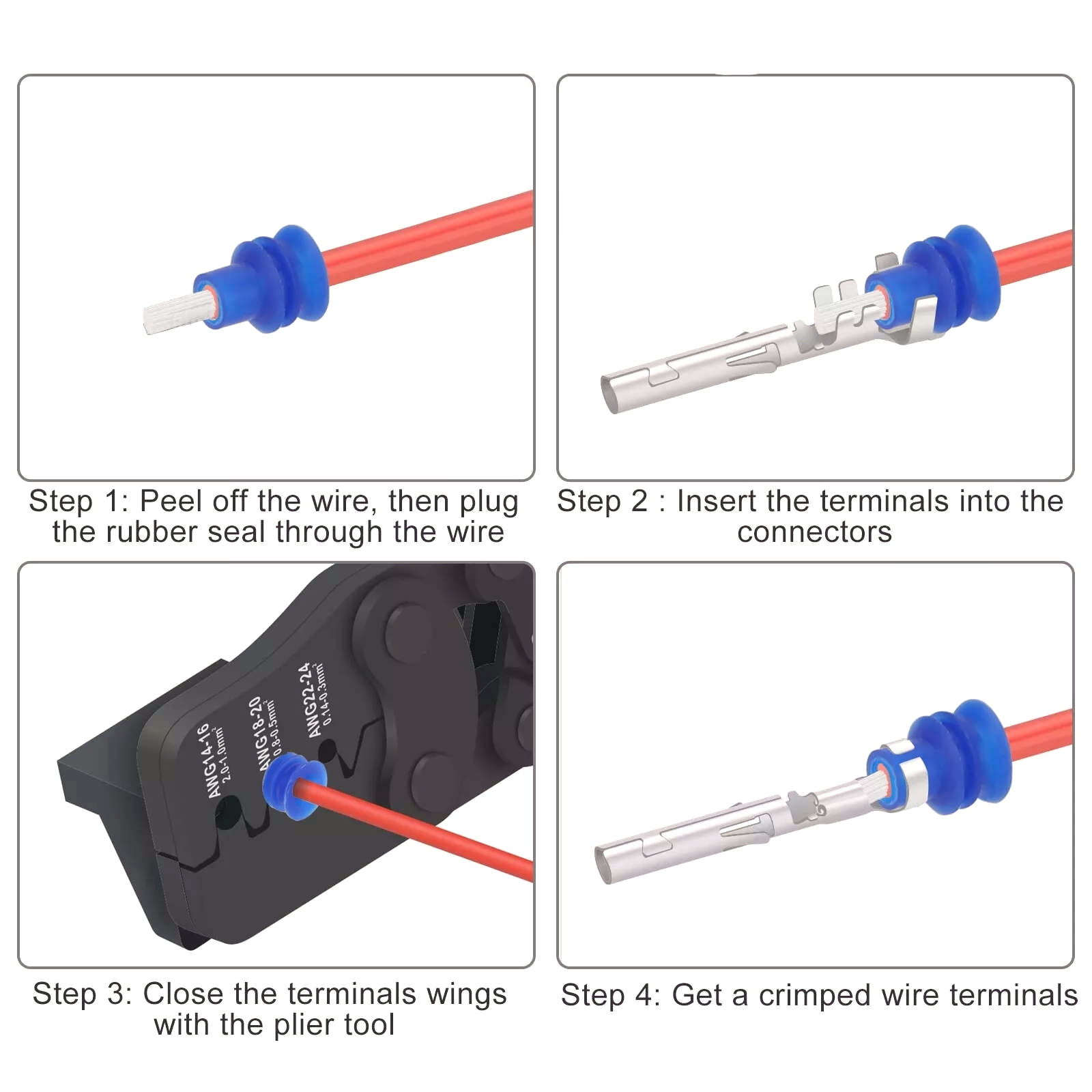 755PCS Car Automotive Waterproof Electrical Wire Connector Pin Kit with Box SetTAPDRA Spare Part
