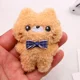 thumbnail image 3 of 10-15cm Juguetes de peluche suaves Lindo llavero de peluche de animal Colgante Vestido Conejo Bolso Adornos de coche Regalos de cumpleaños y Navidad, 3 of 5