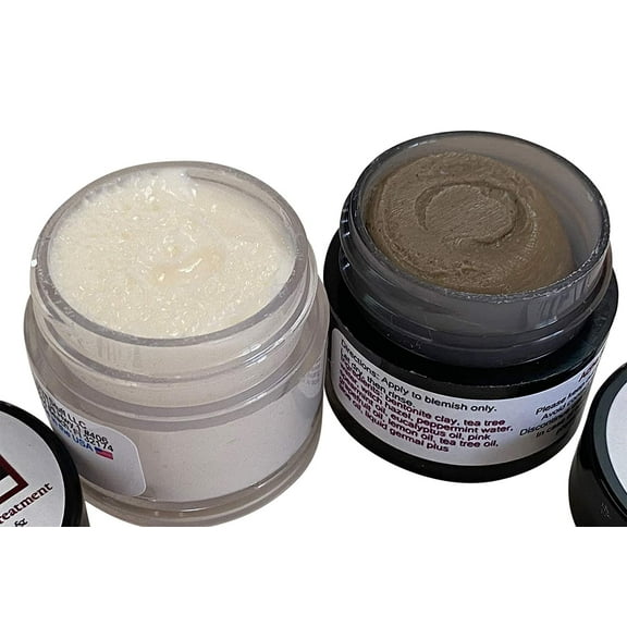 Earth Stuff Acne Spot Treatment Two Pack, Vanishing Cream and Cystic Spot, By Diva Stuff