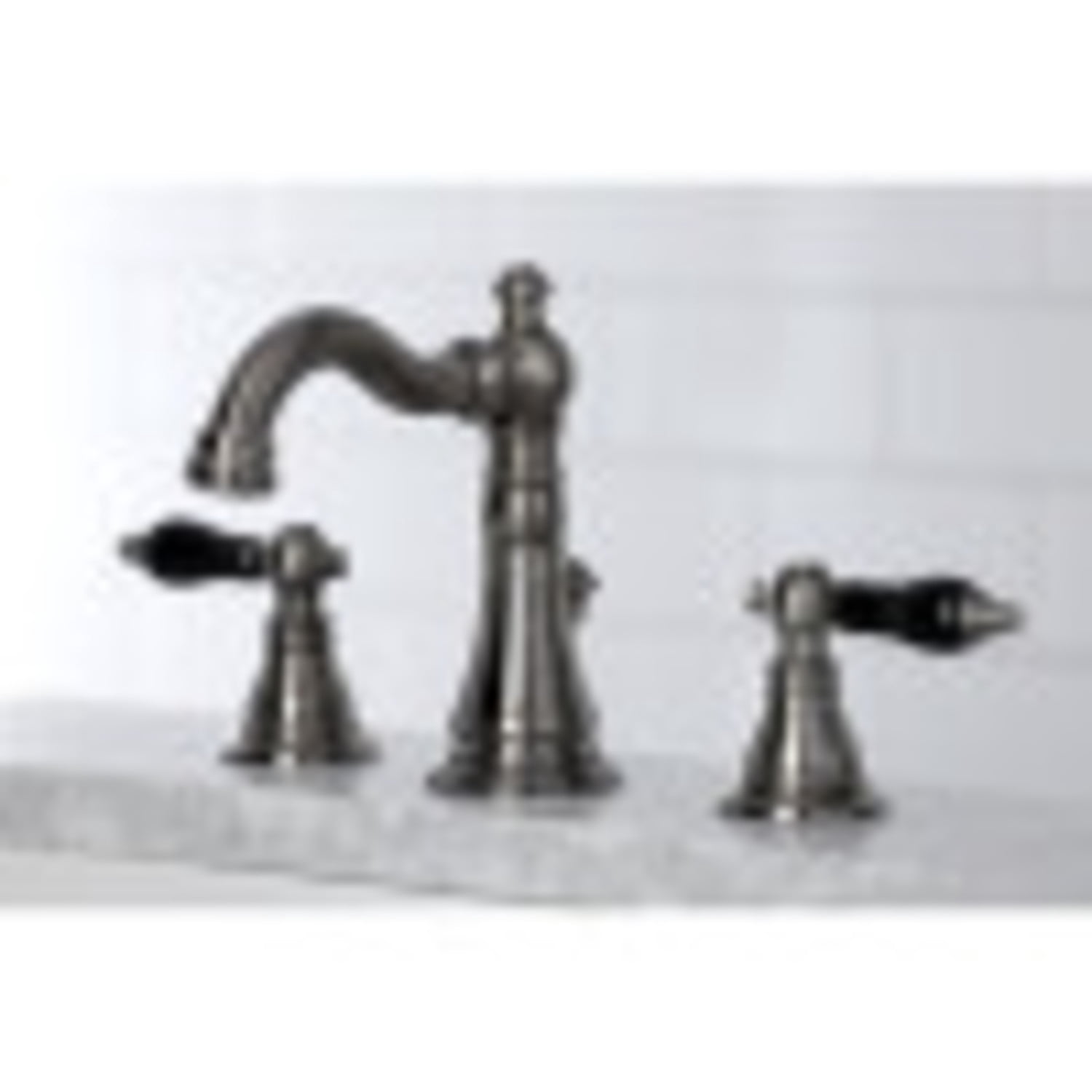 Fauceture FSC1974AKL Duchess Widespread Bathroom Faucet, Black Stainless