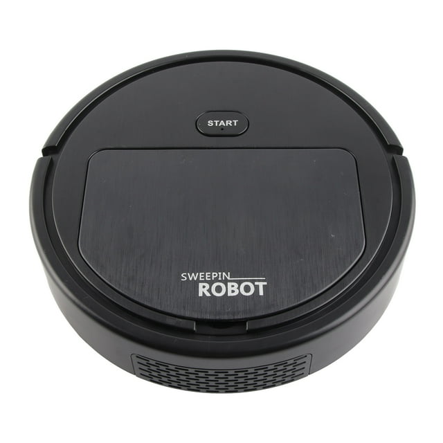 Máquina De Barrido Automática, Aspiradora De Robot Negro Bajo Ruido De Bajo Ruido Para Escombros Para Azulejos
