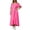 Hot Pink, variant on Women's Cold Shoulder Short Sleeve T Shirt Dress Plus Size Summer Cold Shoulder Solid Long Maxi Dresses