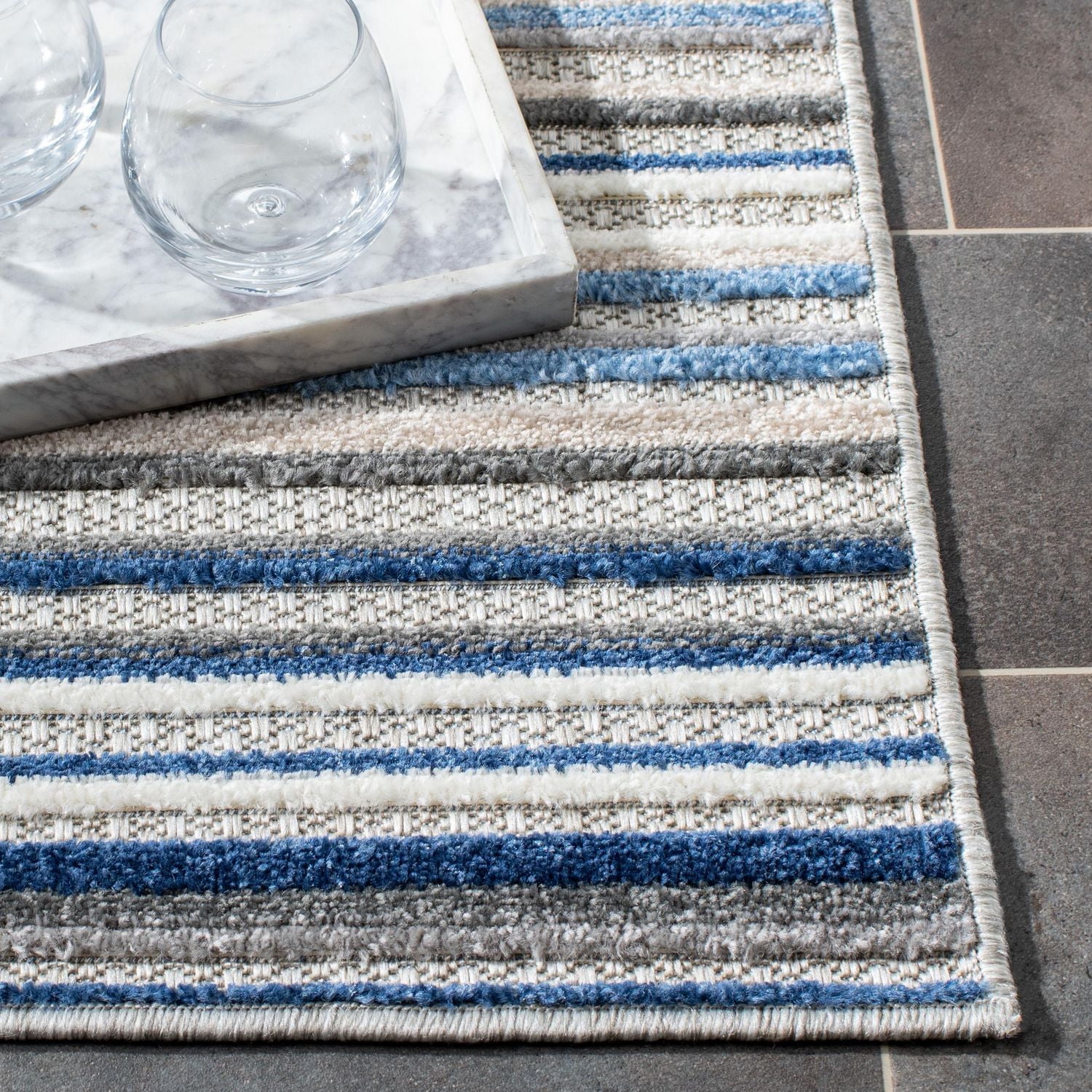 Safavieh Cabana Siomha Striped Outdoor Area Rug