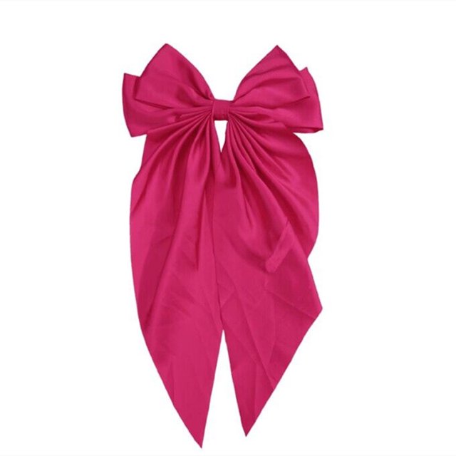 Cinta roja con lazo grande en la parte trasera para mujer, horquilla para la cabeza, horquilla negra de primavera, tocado con temperamento