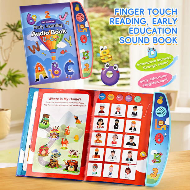 Toddler Talking Book Phonics Interactive Audio Sound Books with