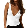 thumbnail image 2 of Wycnly Summer Saving Tank Top for Women Tank Top for Women Going out Deep V Neck Slim Fit Tunic Tops Casual Solid Sleeveless Tee Shirts Girls Sleeveless Shirt, 2 of 7