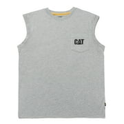 Caterpillar mens Trademark Sleeveless T-shirt T Shirt, Heather Grey, X-Large US