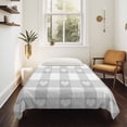 thumbnail image 4 of Grey Buffalo Striped Tapestry for Bedroom Wall Hanging Tapestry, Love Heart Checkered Ceiling Backdrop Tapestries Poster Blanket Wall Decor for Teens Room Living Room Dorm 39" x 59", 4 of 8