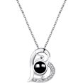 thumbnail image 1 of Collar de proyección con imagen en el interior JINMJMXG regalo conmemorativo de corazón personalizado plata, 1 of 4