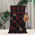 thumbnail image 6 of Color Matching Linen Bundle Mouth Gift Bag Can Be Used For Daily Small Items Darkvoilet Houndstooth Checkered_3 Medium, 6 of 8