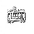 thumbnail image 1 of Sterling Silver 30" Unisex 1.5mm Box Chain New Orleans Street Car Pendant Necklace, 1 of 2