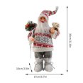 thumbnail image 3 of Leodye 1PCS Santa Claus Doll - Christmas Gift Toy, Home Table Decoration -11.8*6.7IN, 3 of 4