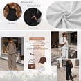 thumbnail image 3 of SUNBS Women's Long Sleeve Lounge Sets Mock Neck Two Piece Sets for Women Wide Leg Pants Outfits Tracksuit Sweatsuits Set, 3 of 9