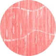 thumbnail image 1 of Ahgly Company Indoor Round Abstract Red Contemporary Area Rugs, 7' Round, 1 of 4