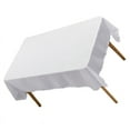 thumbnail image 3 of Table Tablecloth Rectangle White Table Cover Cloth Polyester 145x305cm For Dining Room Wedding Banquet Hotel, 3 of 8
