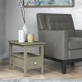 thumbnail image 2 of Trent Home 14" W Solid Wood Rectangle Narrow Side Table in Distressed Gray, 2 of 7