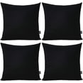 thumbnail image 3 of Thmyo Paquete de 4 fundas de almohada 100% algodón, cómodas, decorativas y sólidas, fundas de cojín cuadradas, fundas de almohada en blanco para sublimación, fundas de almohada navideñas para sofá (18, 3 of 4