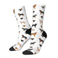 thumbnail image 1 of Lsque Labrador Retriever Dog Printed Men's Crew Socks, Soft Durable Breathable Moisture-Wicking with Odor Control Cotton socks, 1 of 6