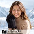 thumbnail image 6 of KOITHOT 2 Pairs Winter Gloves for Women Thick Lined Touch Screen Knit Warm Gloves for Cold Weather, 6 of 7
