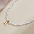thumbnail image 3 of 1set Imitation Pearl with Stainless Steel Pendants Necklaces 15.83~16.22 inch(40.2~41.2cm) end extender: 48~51mm long pendants: 13x10.5mm, 3 of 4