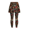 thumbnail image 5 of FUIALDOLG Mushroom Skirted Leggings for Women Daisy Floral Dragonfly Athletic Skirt with Leggings Stretchy Comfort Women's Gold Skort Casual Mushrooms Pants for Cycling,Running,Picckleball,Size S, 5 of 7