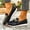Black, variant on YOUYEDIAN Loafers for Women Chain Deco Fashion Non Slip Versatile Round Toe Flats Casual Outdoor Platform Dress Shoes