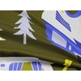 thumbnail image 5 of oneOone Rayon Dark Olive Green Fabric Camping Hike Point Craft Projects Decor Fabric Printed By The Yard 56 Inch Wide, 5 of 8