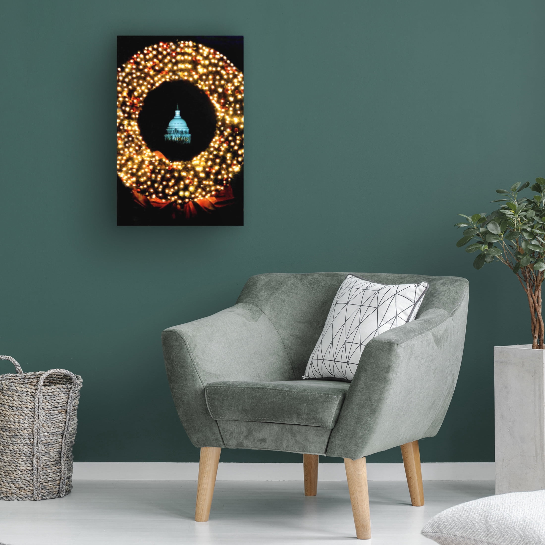 Canvas Wall Art - DANE 'Washington DC 4' Wall Art for Living Room, Bedroom, or Office Décor by Trademark Fine Art - 22 x 32 Inches