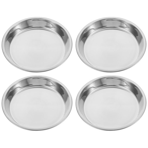 4pcs tazones de gato de acero inoxidable tazones de gatito de gatito de gatito de gatito multifunción que alimenta tazones de alimentación de gatos