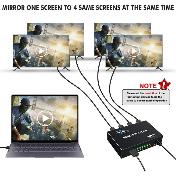 Splitter vidéo double HDMI pour PC