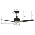 thumbnail image 3 of Carro Tracer 48-inch Smart Ceiling Fan with Remote, Light Kit Included, Black Finish, 3 of 7