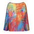 thumbnail image 6 of kaondbfi Sweaters for Pretty Women Long Sleeve Crewneck Print Casual Tops Winter Warm Knitted Pullover Sweater Womens Pullover Tops, 6 of 9