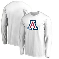 Men's White Arizona Wildcats Primary Logo Long Sleeve T-Shirt