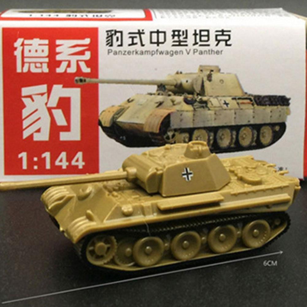 8pcs 4D Military Tiger Tank Finished Model Toy 1:144 Scale DIY Assembly Models 
