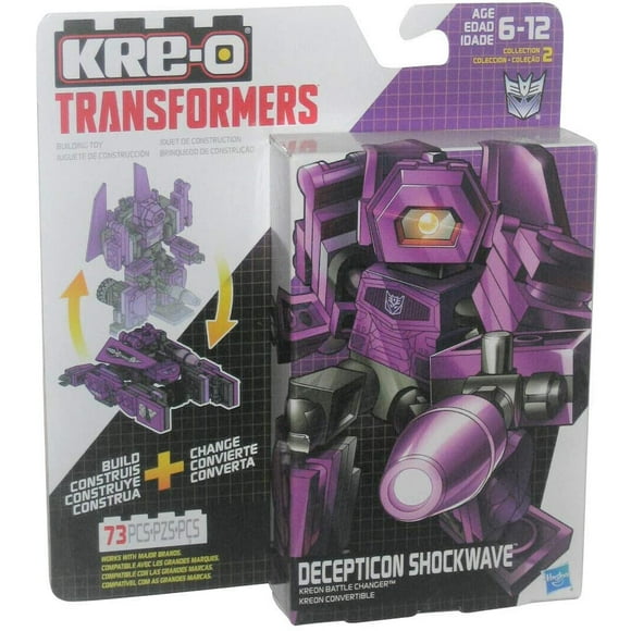 Transformers Kre-O Decepticon Shockwave Kreon Battle Changer 73 Pieces