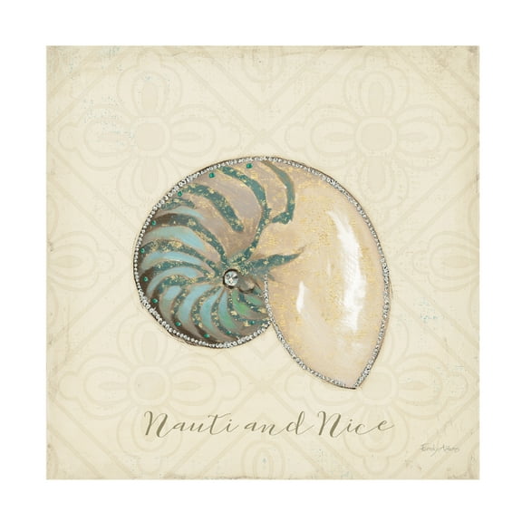 Trademark Fine Art 'Beach Treasures III Christmas' Canvas Art by Emily Adams