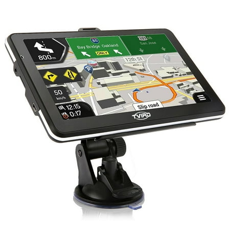 Tvird 3D GPS Navigator for Car with 7 Inch HD , Super-narrow Bezel Design,Multimedia SAT NAV Voice Prompt +USB Cable+Car + Free US (Best 5 Inch Sat Nav)
