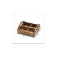 thumbnail image 3 of Bandeja para aperitivos Kalmar Home, madera de acacia, 4 compartimentos con asas, 3 of 4