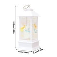 thumbnail image 3 of MOQIN 5" Decorative Candle Lantern with LED Flameless Candle, Plastic LED Candle & Holder, Indoor & Outdoor Hanging Lights Thanksgiving &Christmas Day Decorations, 3 of 5
