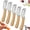 5PCS, variant on Multifunctional Vegetable Peeler, 3-in-1 Fruit Slicer with Wooden Handle, Scallion Shredder & Bottle Opener