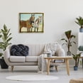 thumbnail image 5 of Stupell Industries Wild Farm Horses Layered Newsprint Collage Arrangement Graphic Art Metallic Gold Floating Framed Canvas Print Wall Art, Design by Traci Anderson, 5 of 5