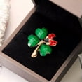 thumbnail image 5 of GKNET Wedding Pearl ladybug Crystal Insects Brooch Lapel Pin Women Fashion Delicate Jewelry New-#1, 5 of 9